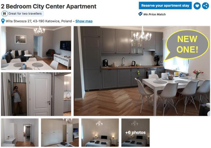 קטוביץ 1 Bedroom City Center Apartment מראה חיצוני תמונה